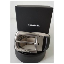 Chanel-Chanel men's belt-Black