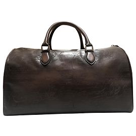 Borsa da viaggio in pelle berluti Marrone