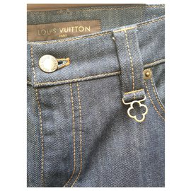 Louis Vuitton-Rohe Jeans Louis VUITTON - Größe 40 - Jeanshosen-Marineblau