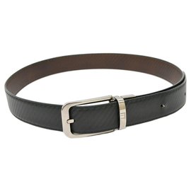 Autre Marque-Dunhill Reversible Belt-Black