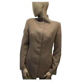 Emporio Armani Graue Jacke mit Mao-Kragen Grau