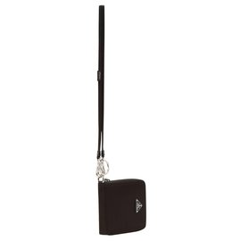 Prada-Prada wallet with strap new-Black