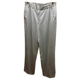 Escada-Pantalon Escada gris argent-Argenté,Gris