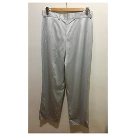 Escada-Escada silver grey trousers-Silvery,Grey