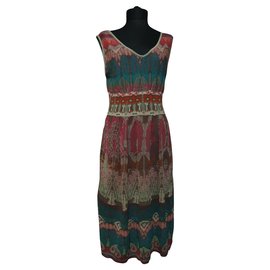 Autre Marque Robe en coton multicolore Ivko Multicolore