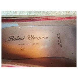 Robert Clergerie-derbies vintagge Robert Clergerie p 37 état neuf-Rouge