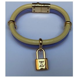 Louis Vuitton-Louis Vuitton, Tienilo due volte nuovo braccialetto giallo e viola-Porpora,Giallo