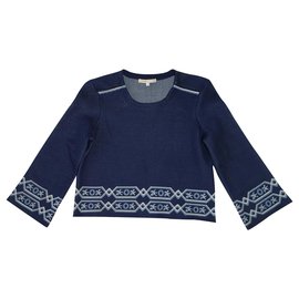 Maje Pullover Blau aus Polyester Blau