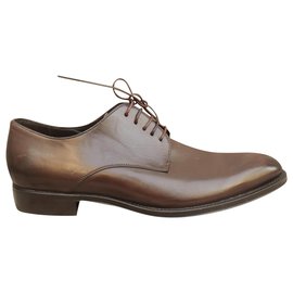 Ermenegildo Zegna-derbies Ermeneglio Zegna p 41-Marron foncé