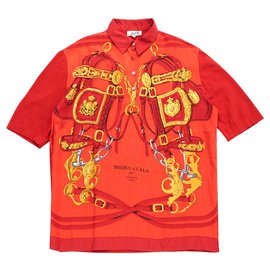 Hermès-GALA RED FR FLANGES42-Red
