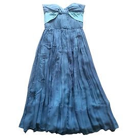 Chloé Chloe blaues Seidenkleid FR34 Blau