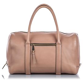 Chloé Chloe Brown Leather Madeleine Brown Beige