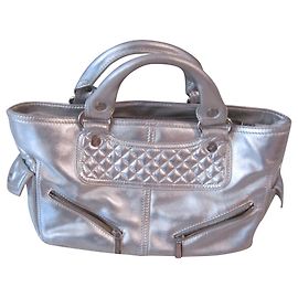 Borsa a mano Céline Boogie in pelle argento Argento