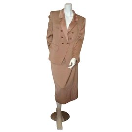 Conjunto de saia Escada marrom viscose e elastano Marrom