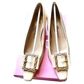Autre Marque Roberto Botella Beige Leather Pumps 38 Beige