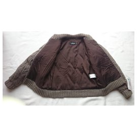 Dsquared2-Wool Jacket Dsquared2 , size xs-Brown