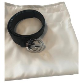 Gucci-Ceinture GG doublée Gucci neuve-Noir