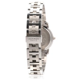 Hermès-Hermes Silver Clipper Edelstahl Quarz CL4.210-Silber