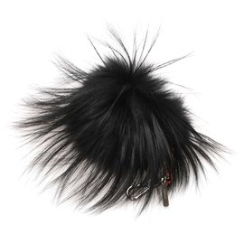 Fendi-Fendi Black Monster Charm Key Chain-Black,Red