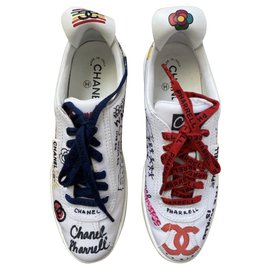 Chanel-Zapatillas Chanel Pharell Williams-Blanco