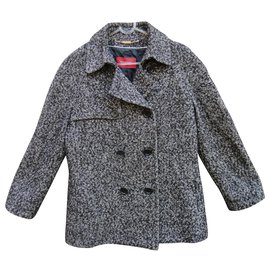 Burberry-burberry london chaqueta de invierno t 40 Nueva condición-Gris antracita