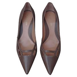 Escarpins Sergio Rossi en cuir marron Marron