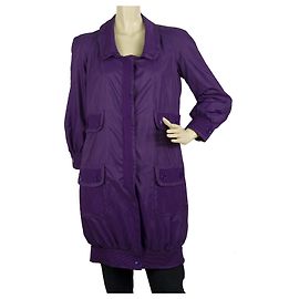 Red Valentino Knee Length Purple Trench Lightweight Jacket size 40 Purple