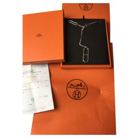 Autre Marque-Hermes Ever long chain Anchor chain-Silvery