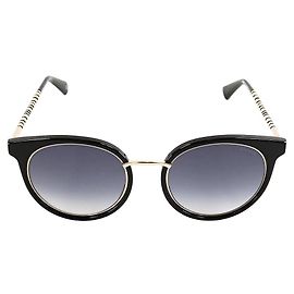 Occhiali da sole Balmain cat eye neri e oro Nero