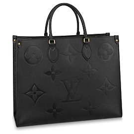 Louis Vuitton Onthego GM Monogramme Empreinte Cuir Noir Noir