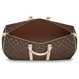 Louis Vuitton-keepall 55 NOVO-Marrom