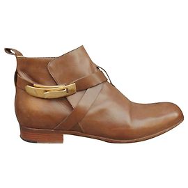 Botas Sartore de couro marrom claro 37 Castanho claro