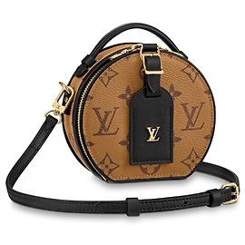Louis Vuitton Mini Boite Chapeau Sac à main en cuir marron Marron