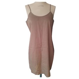 Autre Marque Vestido IKKS de algodão cáqui Caqui