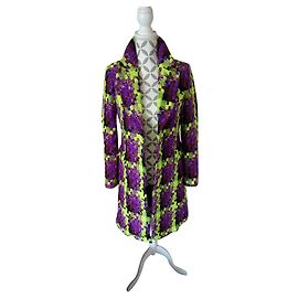 Casaco Balmain de lã com padrão houndstooth multicolorido Multicor