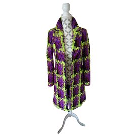 Balmain-Manteaux, Vêtements d'extérieur-Multicolore