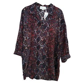 Autre Marque Camicia Sud Express Swans nera in viscosa Nero