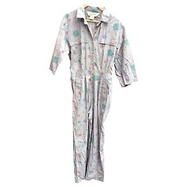 Combinaison Diane Von Furstenberg Bleu Clair Coton Multicolore Bleu clair