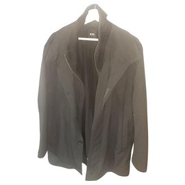 Hugo Boss-Men Coats Outerwear-Grey