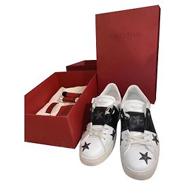 Tênis Valentino Garavani de couro branco Branco