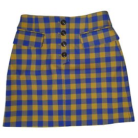 Baum und Pferdgarten Skirts Blue Yellow