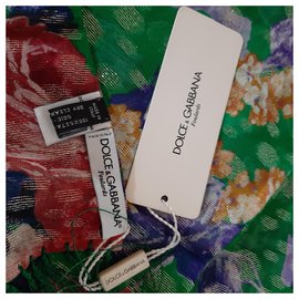 Dolce & Gabbana-Silk scarf-Green