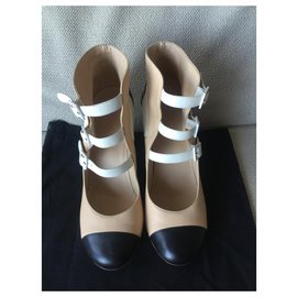 Chanel-Heels-Black,White,Beige