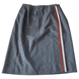 Hermès-Skirts-Dark grey
