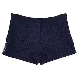 Shorts de algodão azul Anne Fontaine Azul