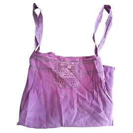 Maje Silk Top Purple Purple