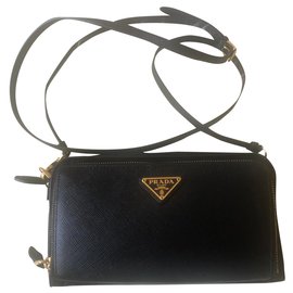 Borsa a tracolla Prada Nero