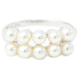 Tasaki Perlenring Silber