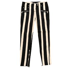 Balmain Jeans Preto Branco