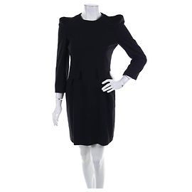 Schwarzes Kleid von By Malene Birger Größe 36 Schwarz